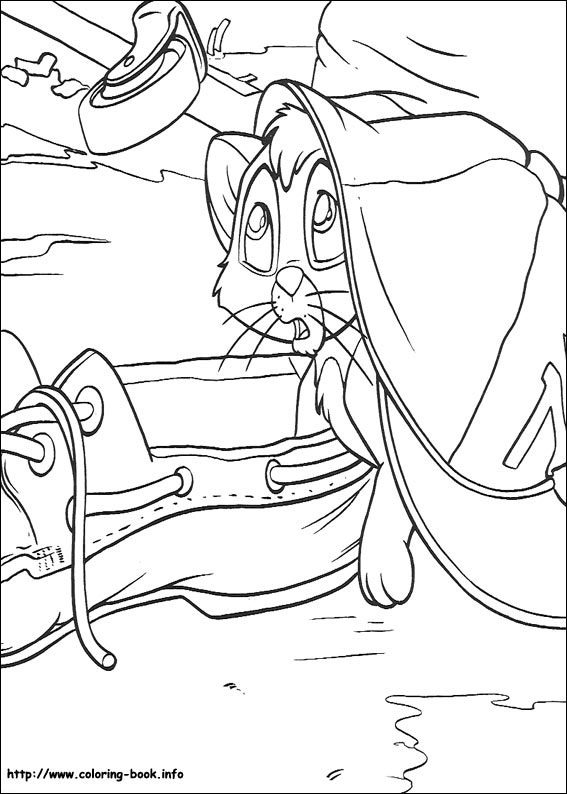 Oliver and Company coloring picture